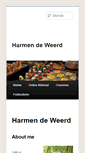 Mobile Screenshot of harmendeweerd.nl